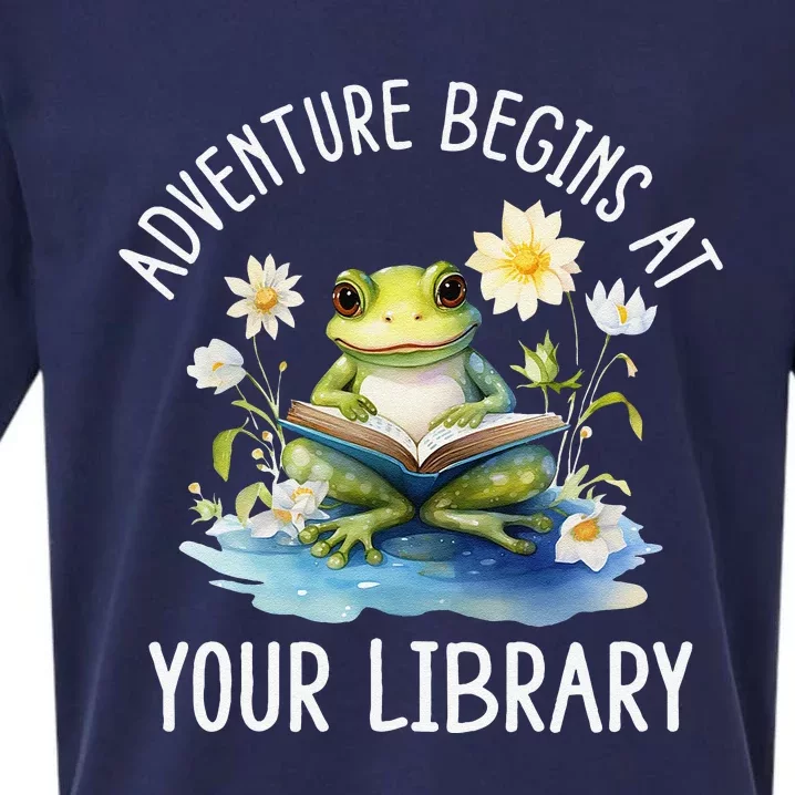 Adventure Begins At Your Library Summer Reading Program 2024 Sueded Cloud Jersey T-Shirt