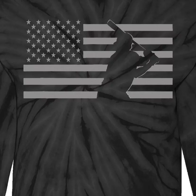 American Baseball Tie-Dye Long Sleeve Shirt