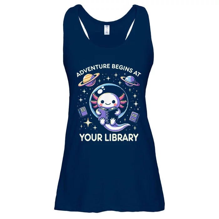 Adventure Begins At Your Library Summer Reading Program 2024 Ladies Essential Flowy Tank