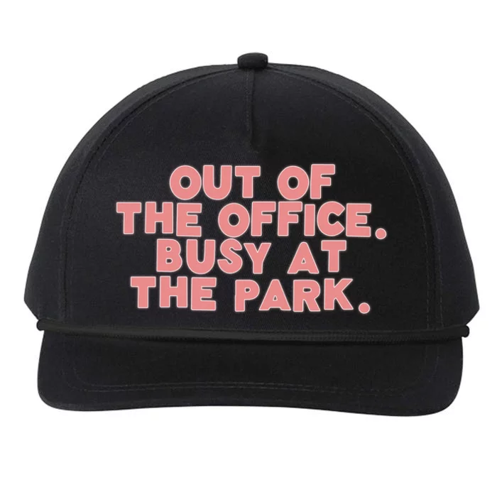 Adelaidesfort Busy At The Park Snapback Five-Panel Rope Hat