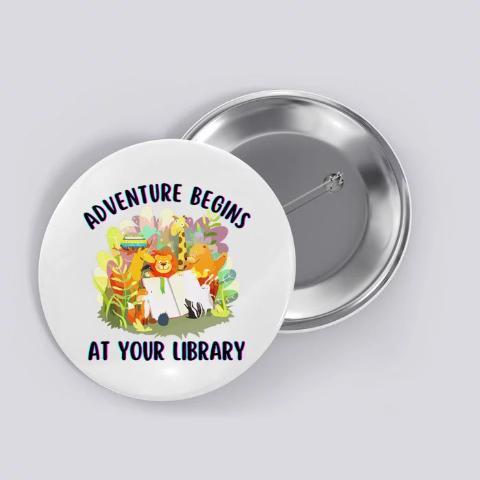 Adventure Begins At Your Library Summer Reading 2024 Animals Button