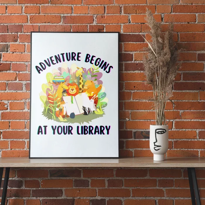 Adventure Begins At Your Library Summer Reading 2024 Animals Poster