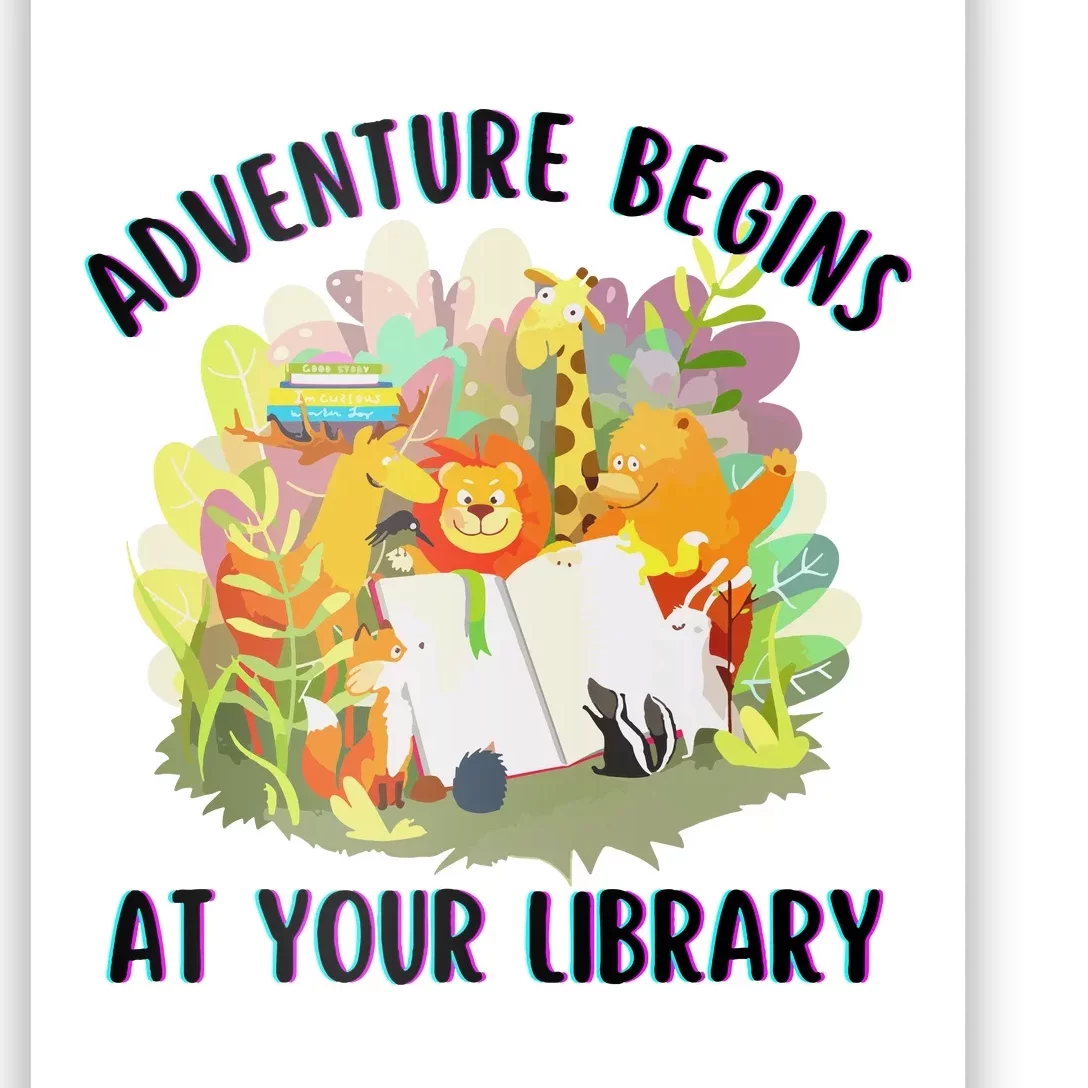 Adventure Begins At Your Library Summer Reading 2024 Animals Poster