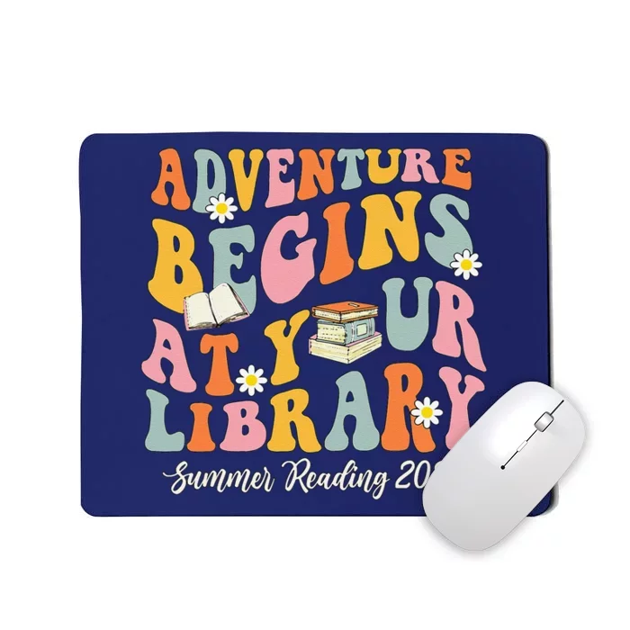 Adventure Begins At Your Library Summer Reading 2024 Groovy Mousepad