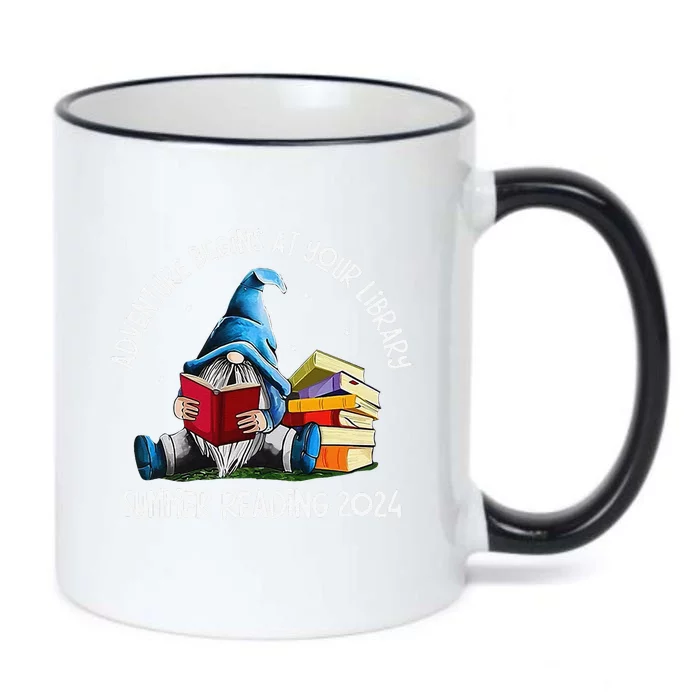 Adventure Begins At Your Library Summer Reading 2024 Gnome Black Color Changing Mug