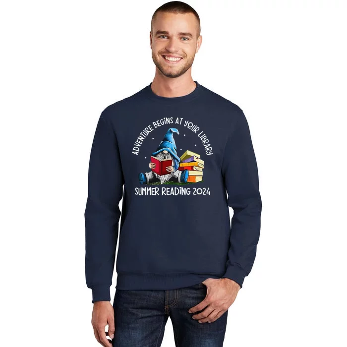 Adventure Begins At Your Library Summer Reading 2024 Gnome Sweatshirt