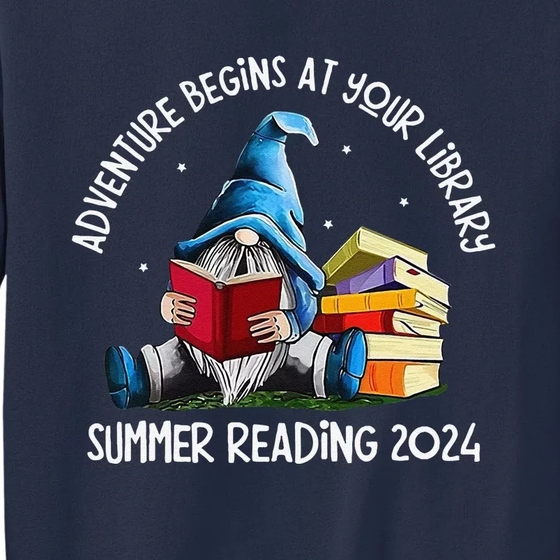 Adventure Begins At Your Library Summer Reading 2024 Gnome Sweatshirt