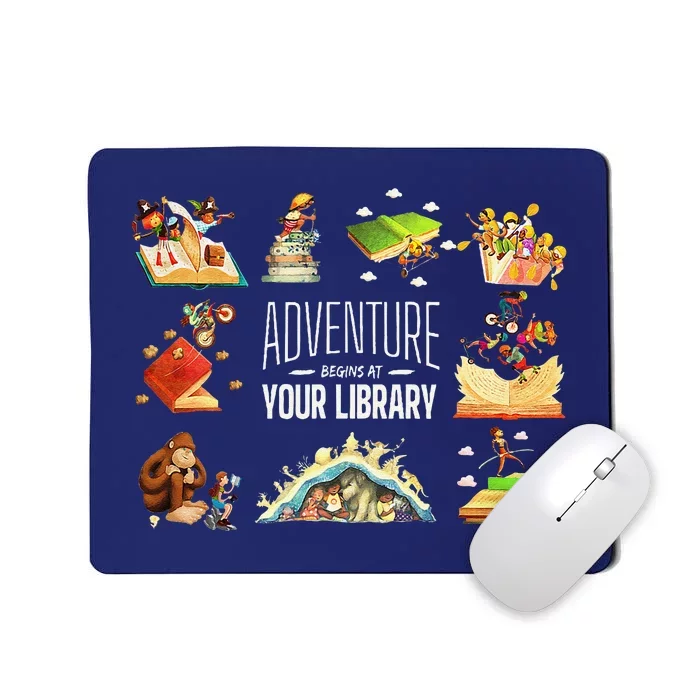 Adventure Begins At Your Library Summer Reading 2024 Funny Mousepad