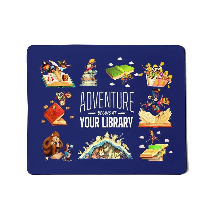 Adventure Begins At Your Library Summer Reading 2024 Funny Mousepad