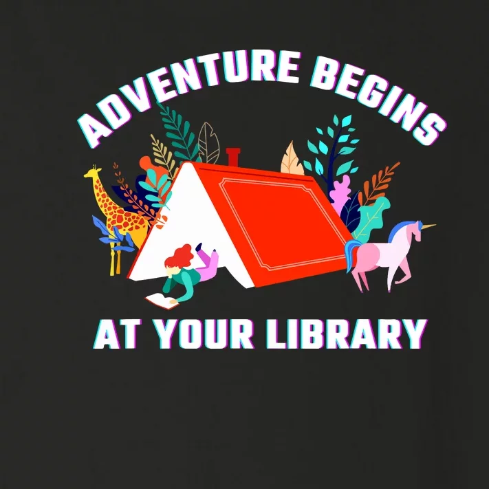 Adventure Begins At Your Library Summer Reading 2024 Toddler Long Sleeve Shirt