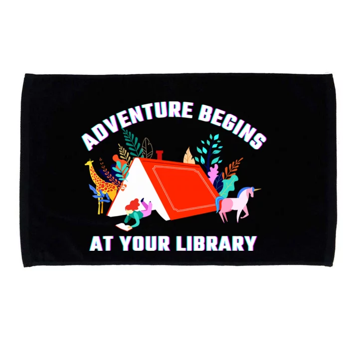 Adventure Begins At Your Library Summer Reading 2024 Microfiber Hand Towel