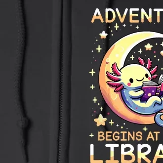 Adventure Begins At Your Library Summer Reading Program 2024 Full Zip Hoodie