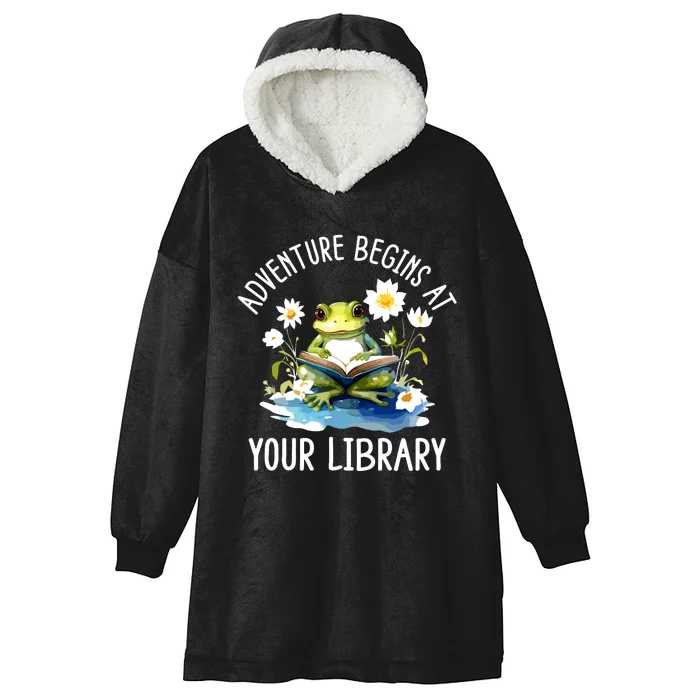 Adventure Begins At Your Library Summer Reading Program 2024 Hooded Wearable Blanket