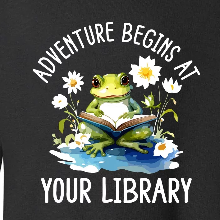 Adventure Begins At Your Library Summer Reading Program 2024 Toddler Sweatshirt