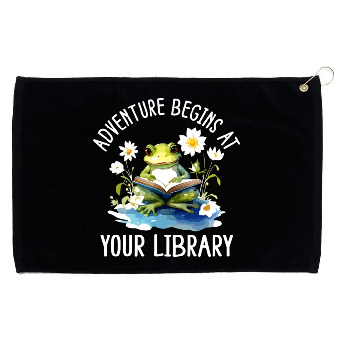 Adventure Begins At Your Library Summer Reading Program 2024 Grommeted Golf Towel