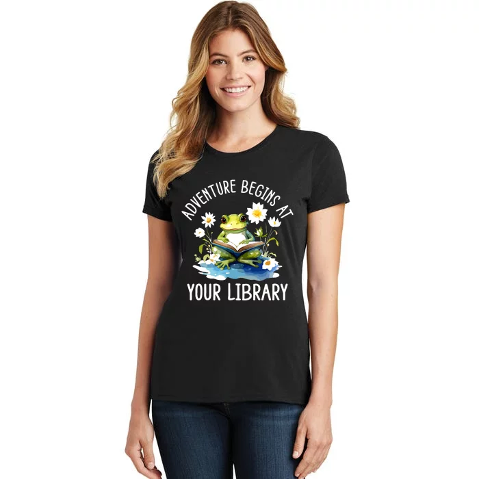 Adventure Begins At Your Library Summer Reading Program 2024 Women's T-Shirt