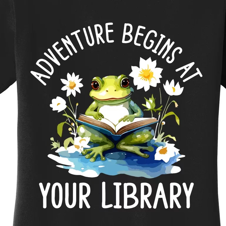 Adventure Begins At Your Library Summer Reading Program 2024 Women's T-Shirt