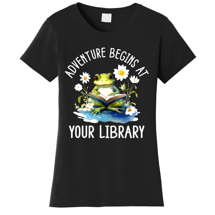 Adventure Begins At Your Library Summer Reading Program 2024 Women's T-Shirt