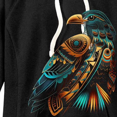 Amazon Bird American Indian Northwest Tribal Graphic Tees Women's Fleece Hoodie