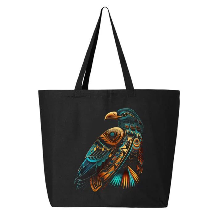 Amazon Bird American Indian Northwest Tribal Graphic Tees 25L Jumbo Tote