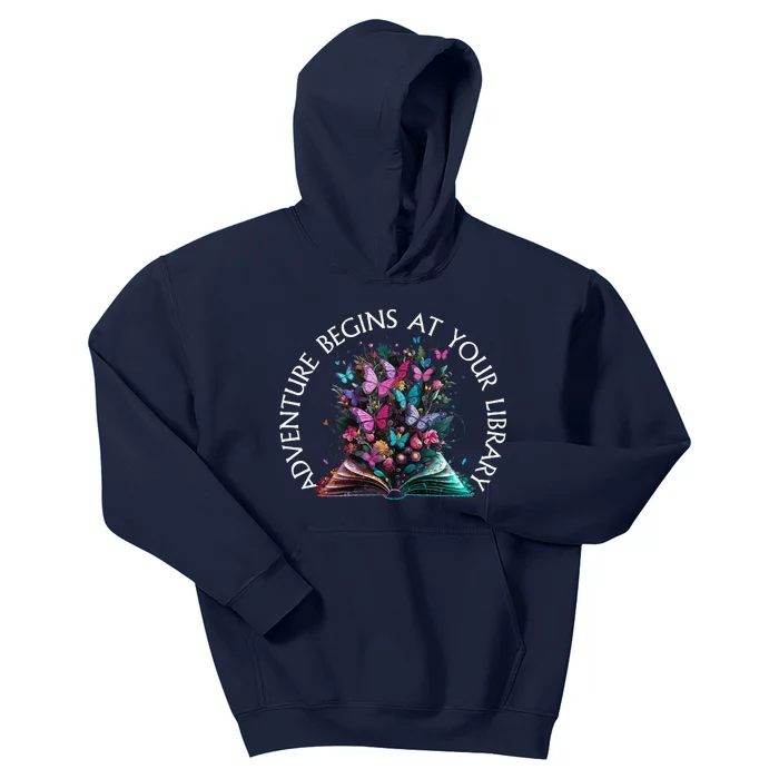 Adventure Begins At Your Library Summer Reading 2024 Kids Hoodie