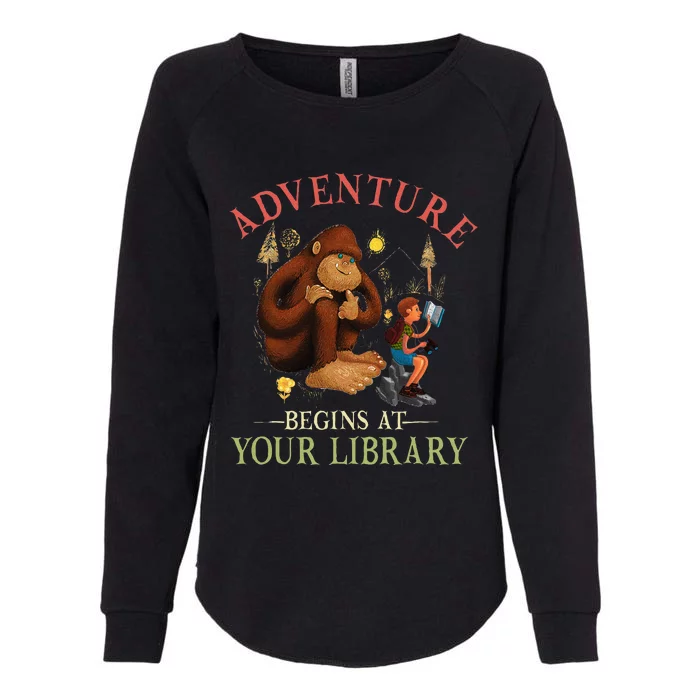 Adventure Begins At Your Library Summer Reading 2024 Womens California Wash Sweatshirt