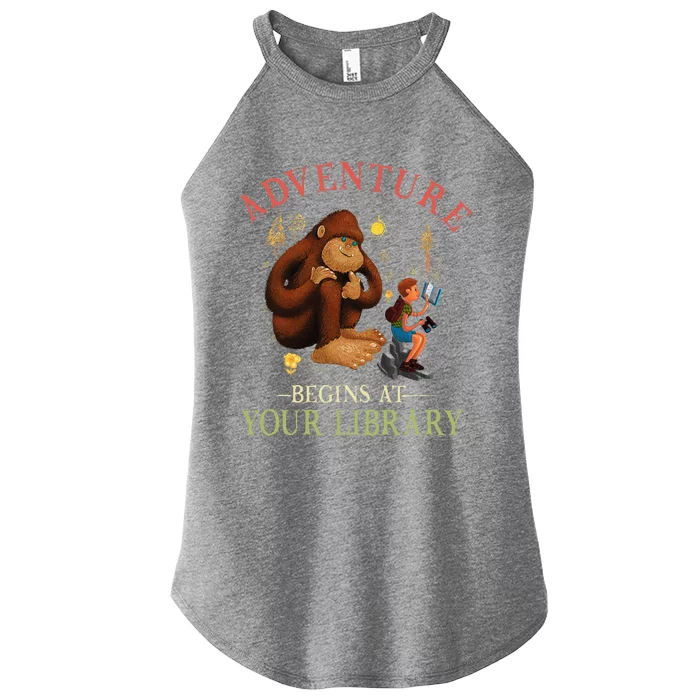 Adventure Begins At Your Library Summer Reading 2024 Women’s Perfect Tri Rocker Tank