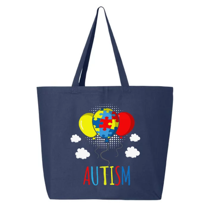 Autistic Balloon Autism Awareness For Women 25L Jumbo Tote