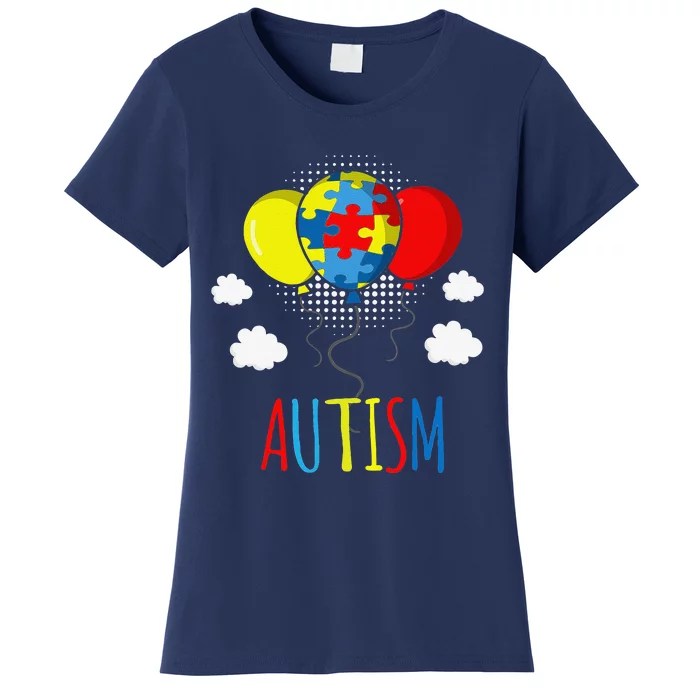 Autistic Balloon Autism Awareness For Women Women's T-Shirt