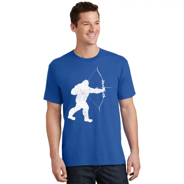 Archery Bowman Archer Bowhunter Arrow Bigfoot Legend T-Shirt