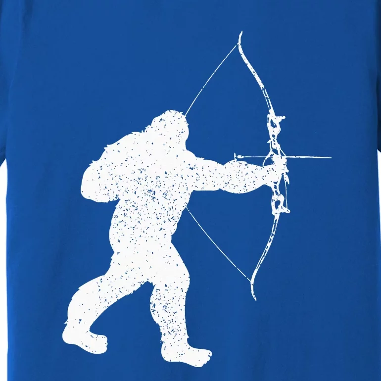 Archery Bowman Archer Bowhunter Arrow Bigfoot Legend Premium T-Shirt