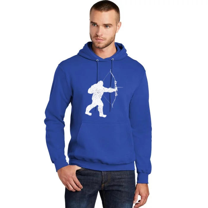 Archery Bowman Archer Bowhunter Arrow Bigfoot Legend Tall Hoodie