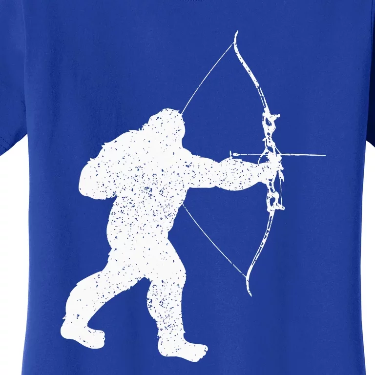 Archery Bowman Archer Bowhunter Arrow Bigfoot Legend Women's T-Shirt