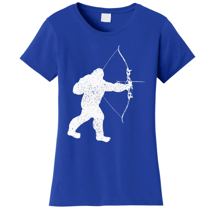 Archery Bowman Archer Bowhunter Arrow Bigfoot Legend Women's T-Shirt