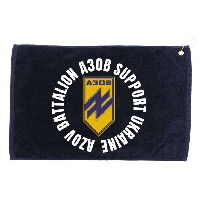 Azov Battalion A30B Support Ukraine I Stand With Ukraine Grommeted Golf Towel