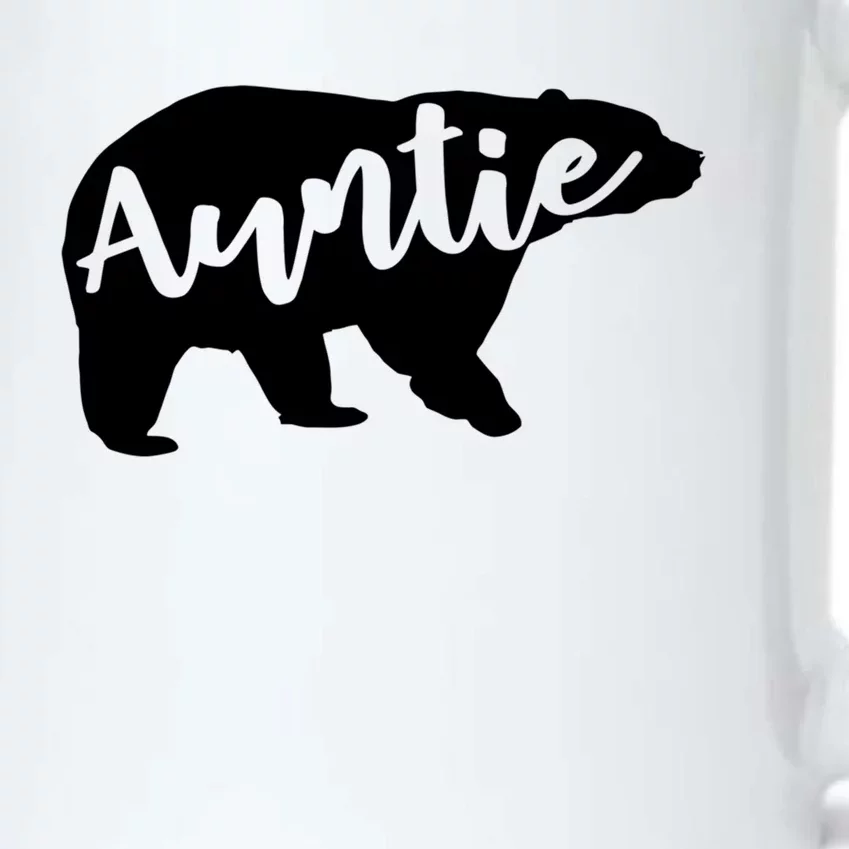 Auntie Bear Aunt Life Camping Cool Gift Black Color Changing Mug