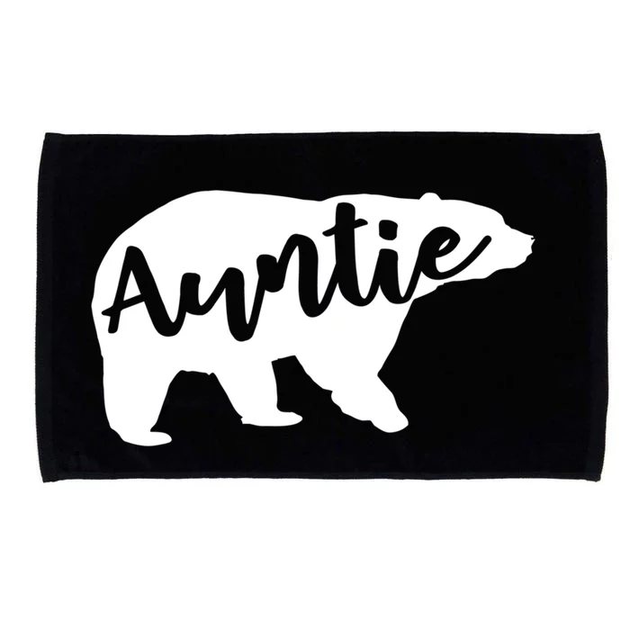 Auntie Bear Aunt Life Camping Cool Gift Microfiber Hand Towel