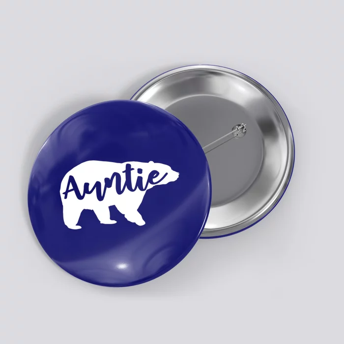 Auntie Bear Aunt Life Camping Cool Gift Button