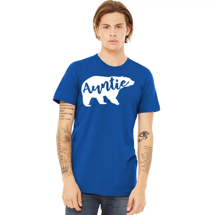 Auntie Bear Aunt Life Camping Cool Gift Premium T-Shirt