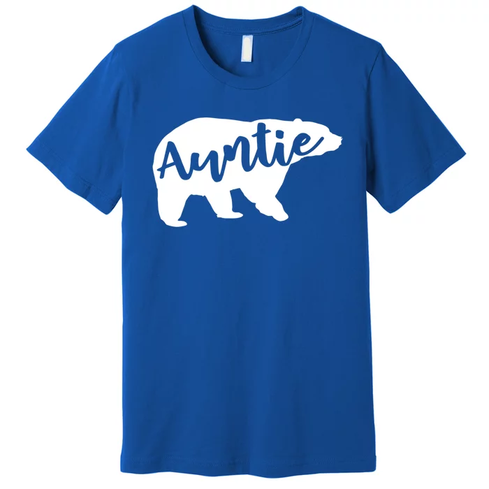 Auntie Bear Aunt Life Camping Cool Gift Premium T-Shirt