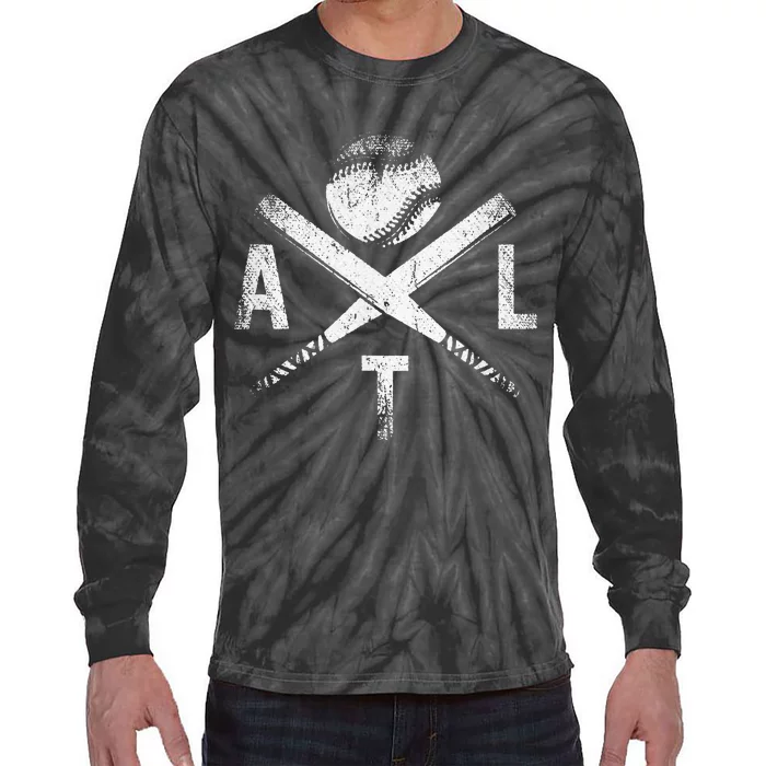 Atlanta Baseball ATL Vintage Georgia Brave Gift Tie-Dye Long Sleeve Shirt