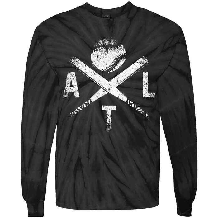 Atlanta Baseball ATL Vintage Georgia Brave Gift Tie-Dye Long Sleeve Shirt