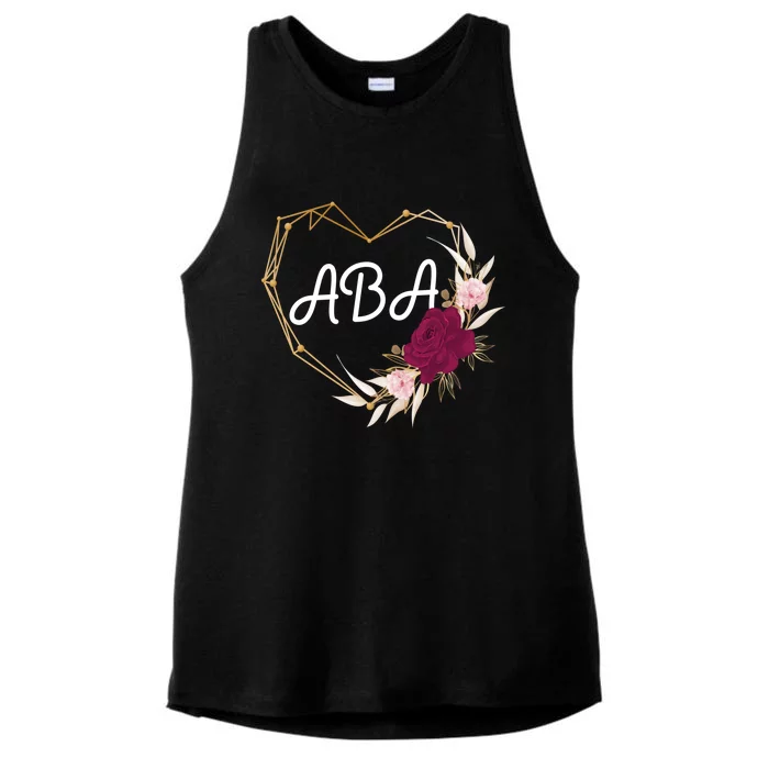 Applied Behavior Analysis Aba Squad Behaviors Team Analyst Gift Ladies Tri-Blend Wicking Tank