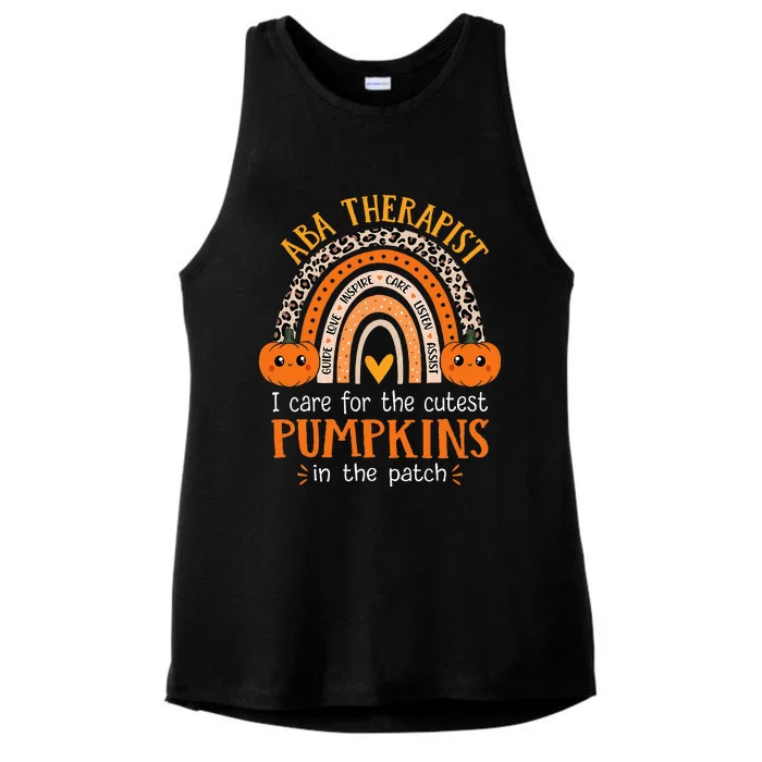 Applied Behavior Analysis Therapist Halloween ABA Therapy Ladies Tri-Blend Wicking Tank