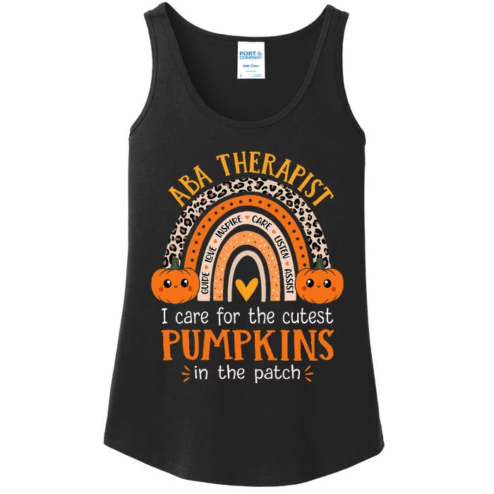 Applied Behavior Analysis Therapist Halloween ABA Therapy Ladies Essential Tank