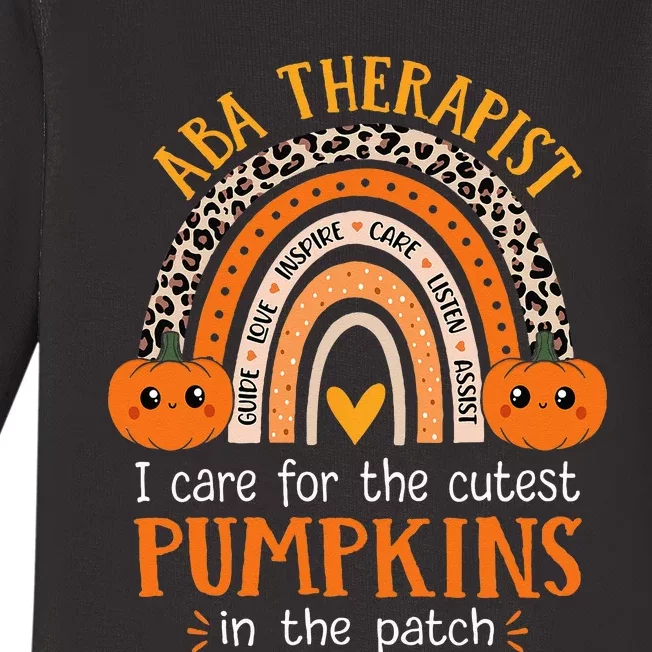 Applied Behavior Analysis Therapist Halloween ABA Therapy Baby Long Sleeve Bodysuit