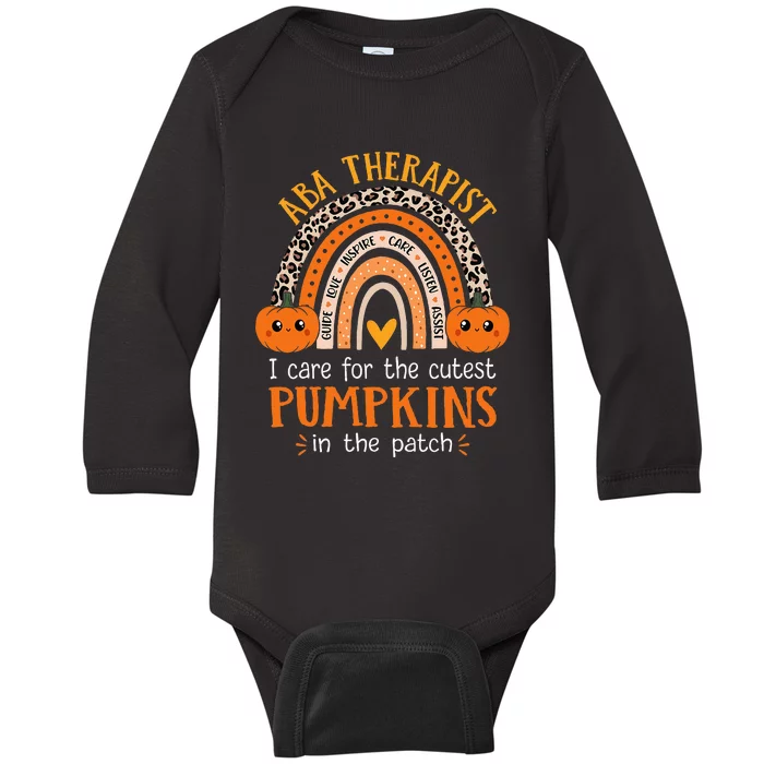 Applied Behavior Analysis Therapist Halloween ABA Therapy Baby Long Sleeve Bodysuit