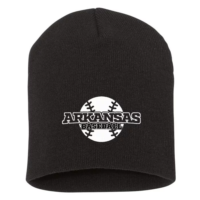 Arkansas Baseball Short Acrylic Beanie