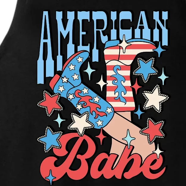 American Babe Ladies Tri-Blend Wicking Tank