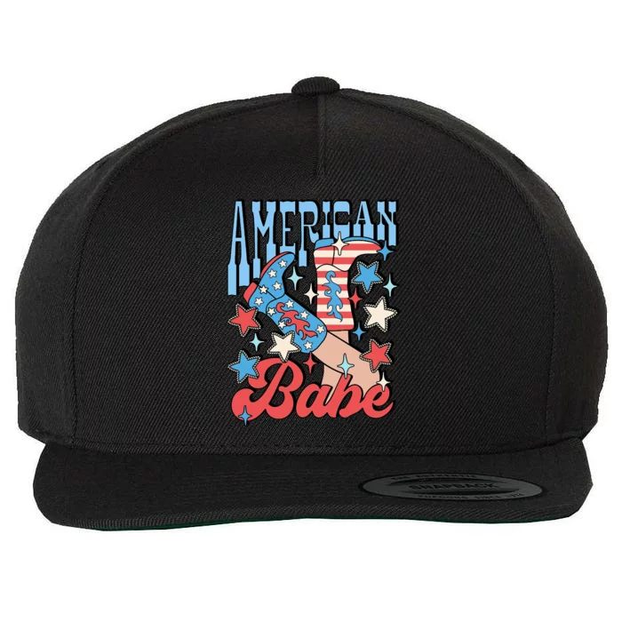 American Babe Wool Snapback Cap